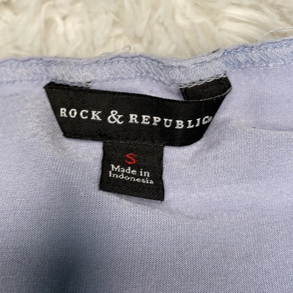 Rock & Republic‎ Light Blue/ Periwinkle Shirt- Size Small - Picture 2 of 8